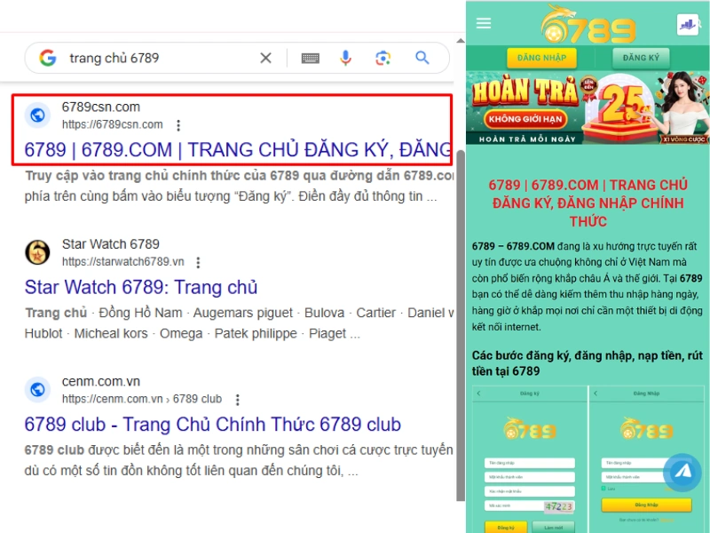 Hướng dẫn cách tìm kiếm Link 6789 mới nhất nhanh chóng