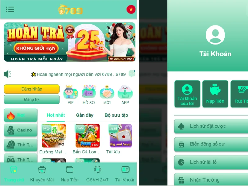 Tận dụng mọi tiện ích từ việc tải app 6789