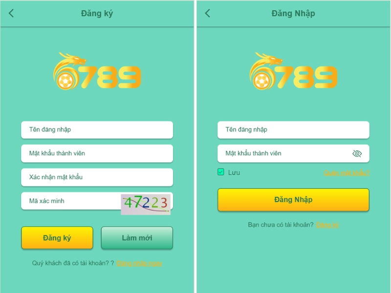Các bước đăng ký, đăng nhập tại 6789