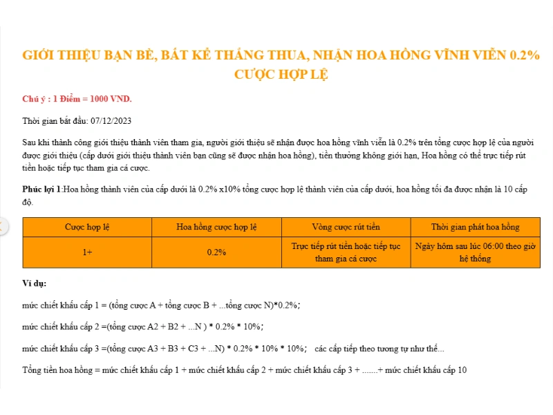 Giới thiệu bạn bè nhận hoa hồng tại 6789