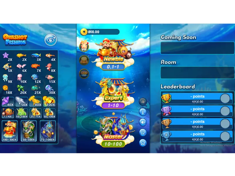 Hướng dẫn cách chơi Oneshot Fishing tại 6789.name