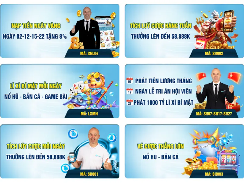 Ưu đãi khuyến mãi cực hấp dẫn dành riêng cho người chơi nổ hũ